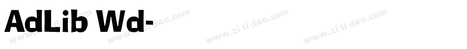 AdLib Wd字体转换
